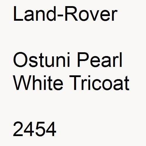 Land-Rover, Ostuni Pearl White Tricoat, 2454.